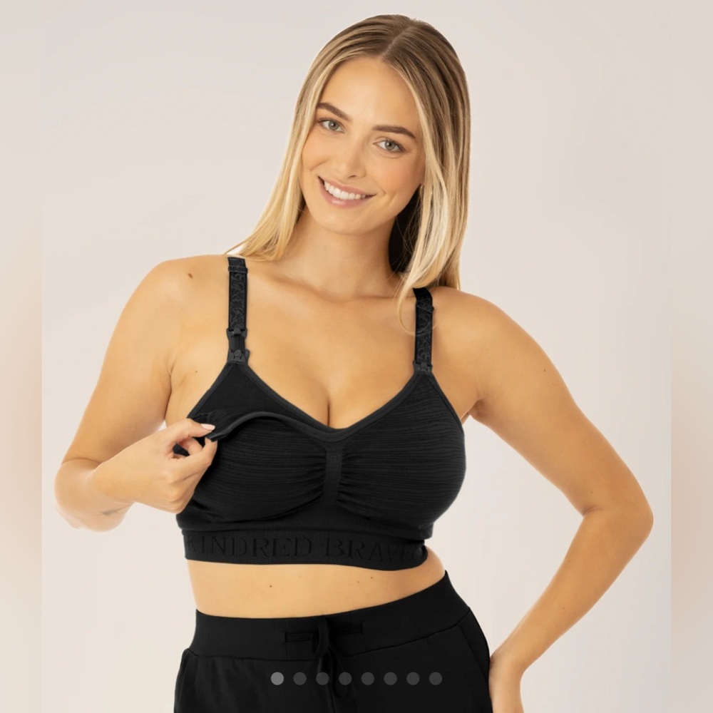 Kindred Bravely Black Sublime Hands-Free Pumping & Nursing‎ Bra XL